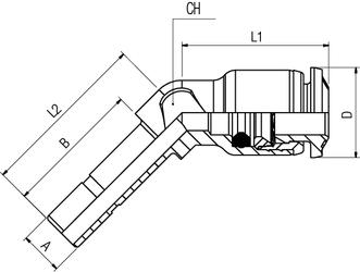 45° ORIENTING ELBOW